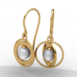 Saturn Earrings (pair)